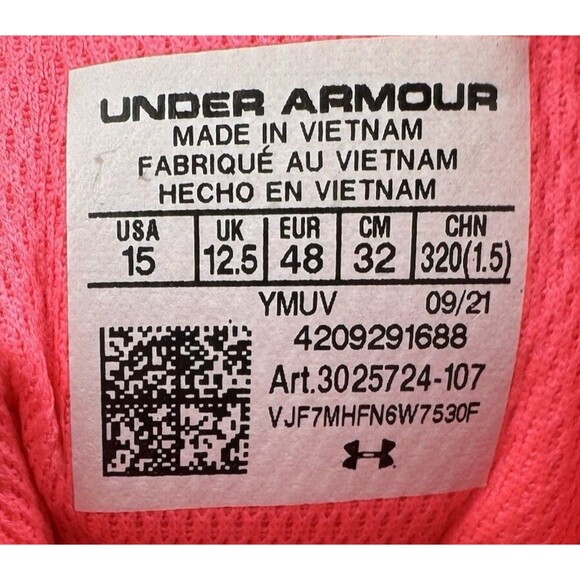 Under Armour Mens Size 15 Sneakers Basketball Shoes Charged Assert 9 HOVR New main image 9